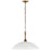 Kichler Delarosa 20" 1 Light Pendant, White/Champagne Bronze - 52638WH