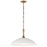 Kichler Delarosa 20" 1 Light Pendant, White/Champagne Bronze