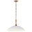 Kichler Delarosa 20" 1 Light Pendant, White/Champagne Bronze