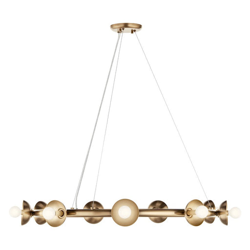 Kichler Palta 34.5" 9 Light Chandelier, Champagne Bronze - 52642CPZ