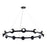 Kichler Palta 42" 12 Light Chandelier, Black