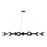 Kichler Palta 50" 15 Light Chandelier, Black - 52644BK