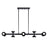 Kichler Palta 48" 10 Light Linear Chandelier, Black - 52645BK