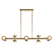 Kichler Palta 48" 10 Light Linear Chandelier, Champagne Bronze - 52645CPZ