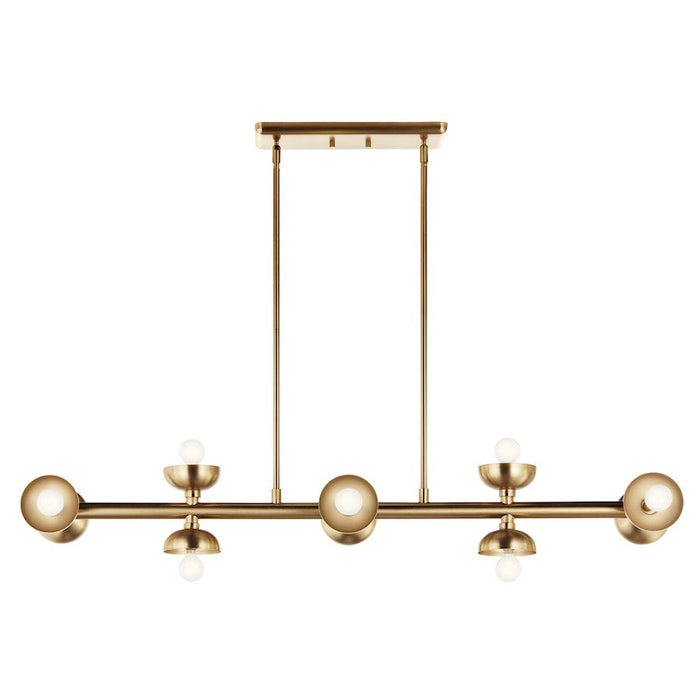 Kichler Palta 48" 10 Light Linear Chandelier, Champagne Bronze - 52645CPZ