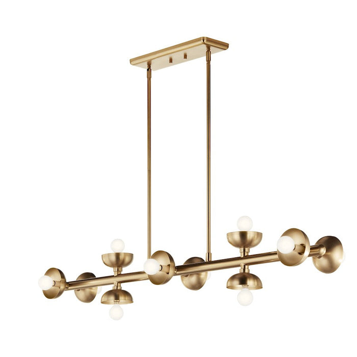 Kichler Palta 48" 10 Light Linear Chandelier, Champagne Bronze