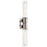 Kichler Aviv 24" 2 Light Wall Sconce, Brushed Nickel/Clear Glass