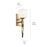 Kichler Marette 1 Light Wall Sconce, Bronze/Satin Etched Cased Opal