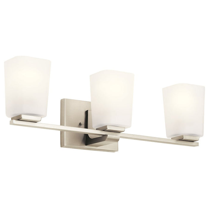 Kichler Roehm 3 Light Vanity Light, Brushed Nickel - 55017NI