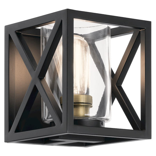 Kichler Moorgate 1 Light Wall Sconce, Black - 55063BK