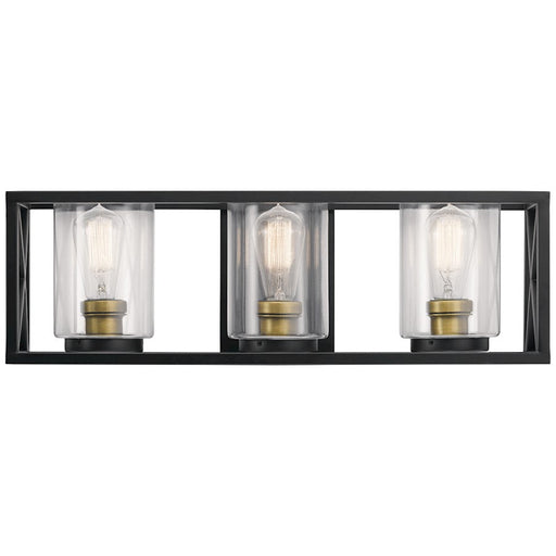 Kichler Moorgate 3 Light Bath, Black - 55065BK