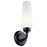 Kichler Truby 1 Light Wall Sconce, Black/Satin Etched Cased Opal - 55073BK