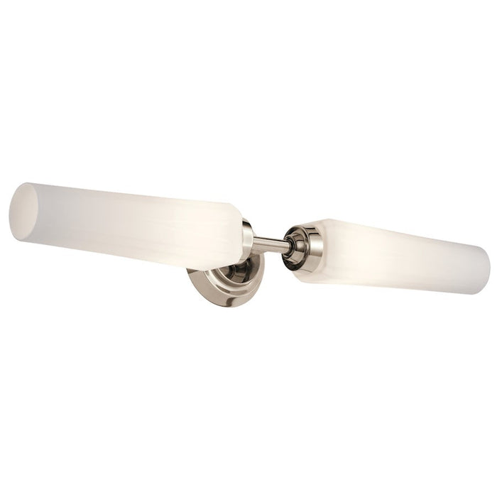 Kichler Truby 2 Light Bath, Polished Nickel