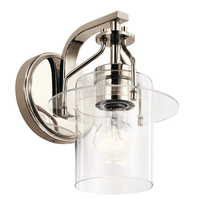 Kichler Everett 1 Light Wall Sconce, Polished Nickel