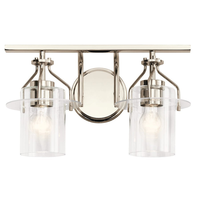 Kichler Everett 2 Light Bath, Polished Nickel - 55078PN