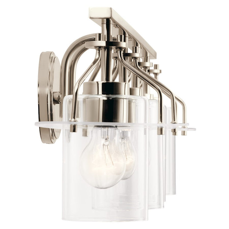 Kichler Everett 4 Light Bath, Polished Nickel