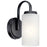 Kichler Kennewick 1 Light Wall Sconce, Black/Satin Etched - 55085BK