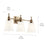 Kichler Cosabella 3 Light Bath Light, Champagne Bronze/Etched White