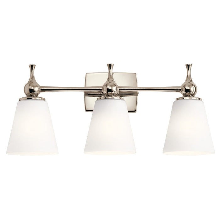 Kichler Cosabella 3 Light Bath, Polished Nickel - 55092PN