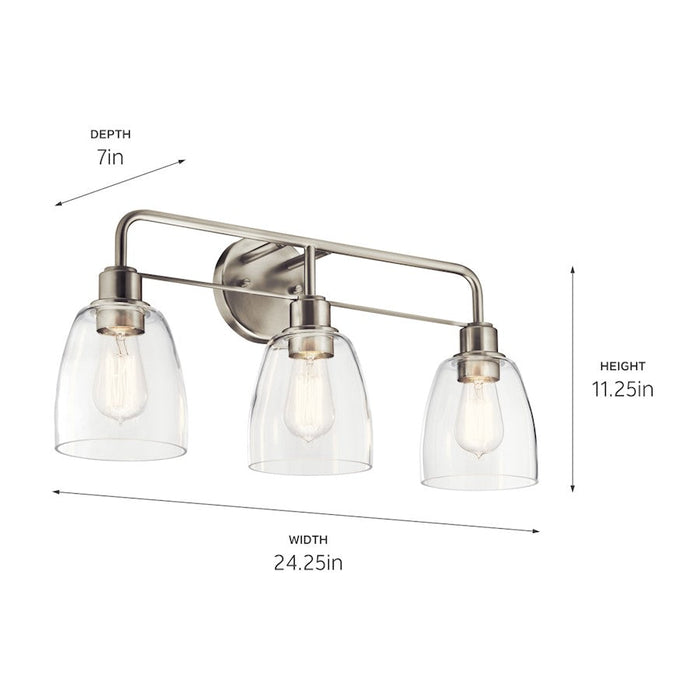 Kichler Meller 3 Light Bath Light