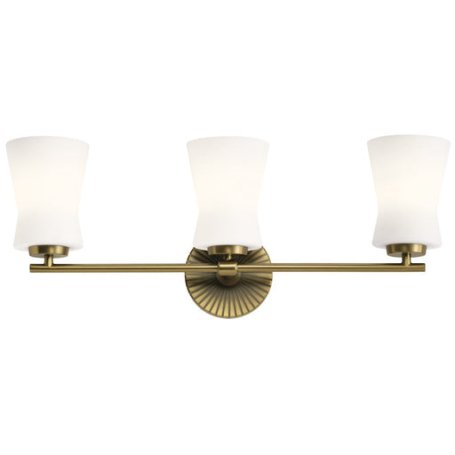 Kichler Brianne 3 Light Bath, Brushed Natural Brass - 55117BNB