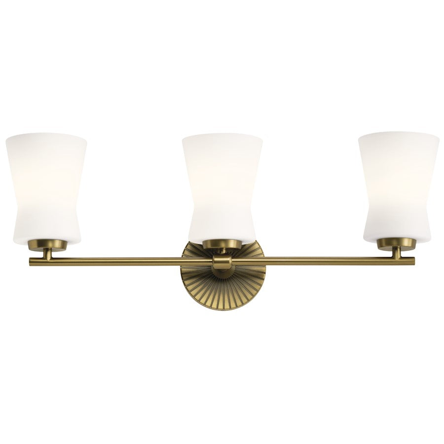 Kichler Brianne 3 Light Bath, Brushed Natural Brass - 55117BNB