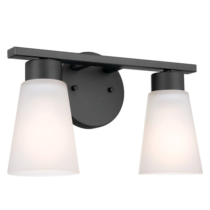 Kichler Stamos 2 Light Bath Light, Black - 55120BK