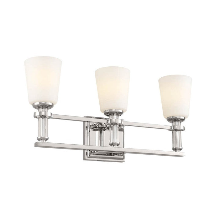 Kichler Rosalind 3 Light Bath, Polished Nickel/Etched Cased Opal - 55147PN