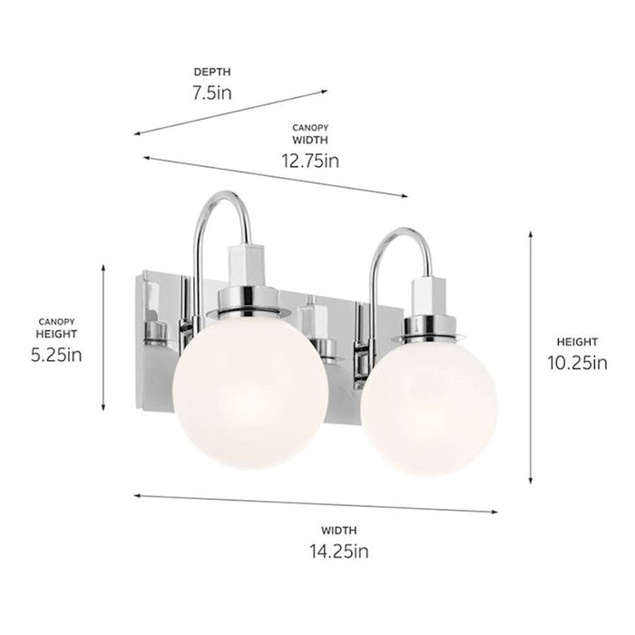 Kichler Hex 14" 2 Light Vanity