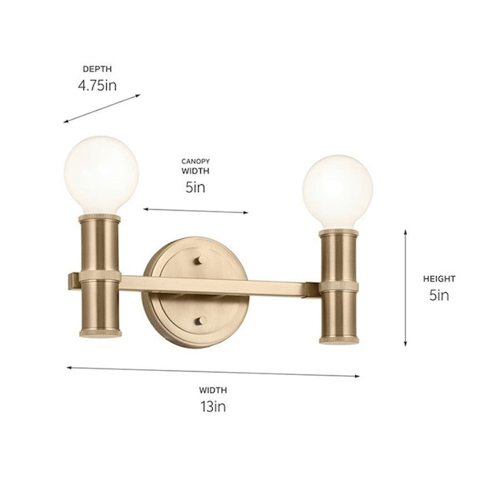 Kichler Torche 13" 2 Light Vanity