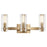 Kichler Jemsa 22.75" 3 Light Vanity, Bronze/Clear Fluted