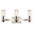 Kichler Jemsa 22.75" 3 Light Vanity, Polished Nickel/Clear Fluted