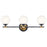 Kichler Benno 24.5" 3 Light Vanity, Black/Bronze/Opal