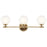 Kichler Benno 24.5" 3 Light Vanity, Champagne Bronze/Opal Glass