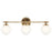 Kichler Benno 24.5" 3 Light Vanity, Champagne Bronze/Opal Glass