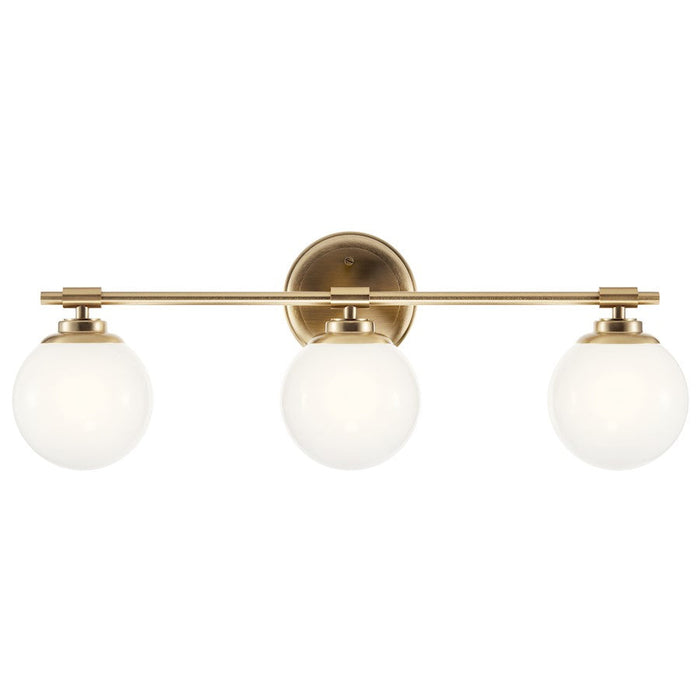 Kichler Benno 24.5" 3 Light Vanity, Champagne Bronze/Opal Glass