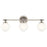 Kichler Benno 24.5" 3 Light Vanity, Nickel/Brushed Nickel/Opal