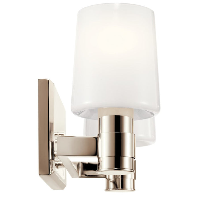 Kichler Adani 14.5" 2 Light Vanity, Polished Nickel/Opal Glass