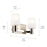 Kichler Adani 14.5" 2 Light Vanity, Polished Nickel/Opal Glass