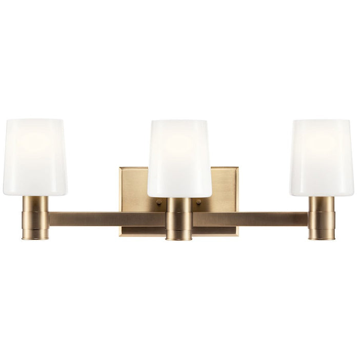 Kichler Adani 24" 3 Light Vanity, Champagne Bronze/Opal Glass