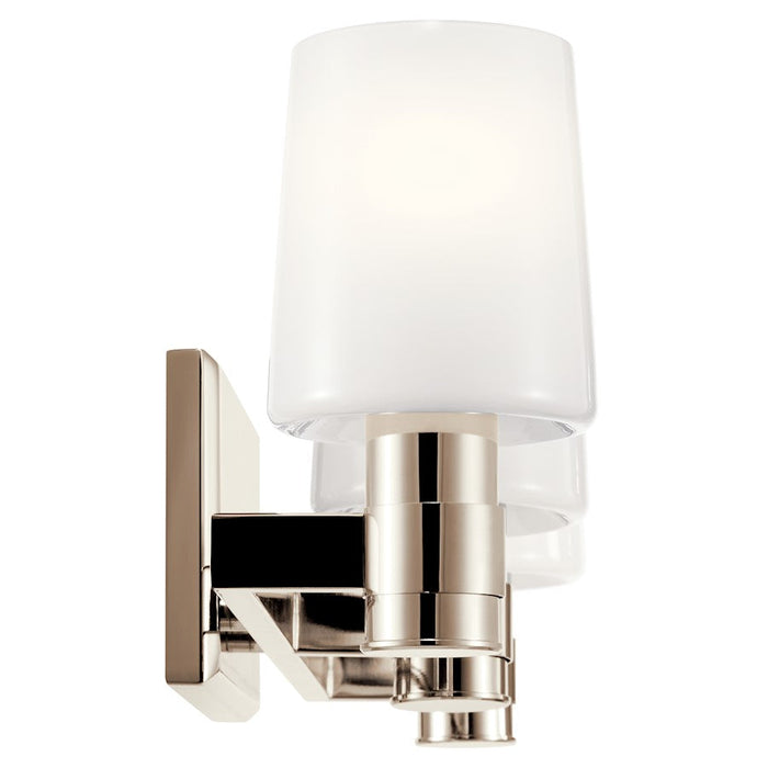 Kichler Adani 24" 3 Light Vanity, Polished Nickel/Opal Glass