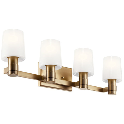 Kichler Adani 30" 4 Light Vanity, Champagne Bronze/Opal Glass - 55177CPZ