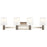 Kichler Adani 30" 4 Light Vanity, Polished Nickel/Opal Glass