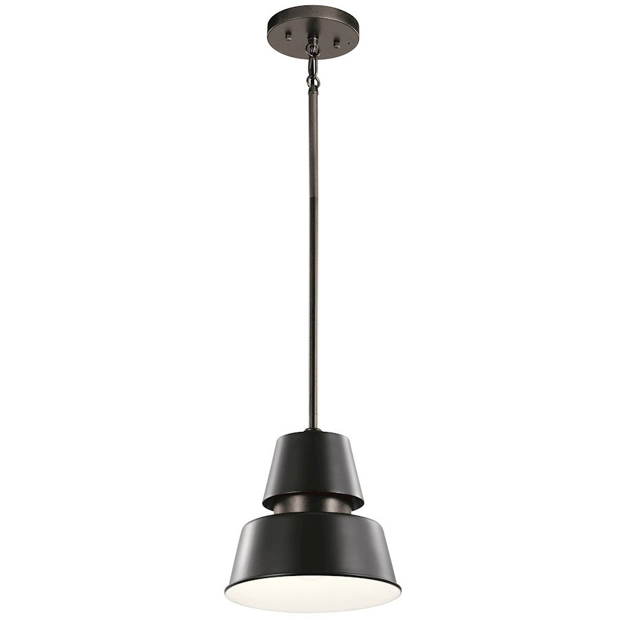 Kichler Lozano 9.5" 1 Light Pendant, Black - 59003BK