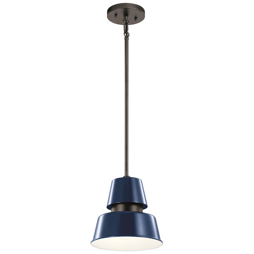 Kichler Lozano 9.5" 1 Light Outdoor Pendant, Catalina Blue - 59003CBL