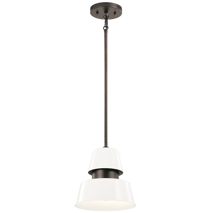 Kichler Lozano 9.5" 1 Light Outdoor Pendant, White - 59003WH