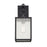 Kichler Lahden 1 Light Outdoor Wall Light, Black/Clear Seeded