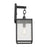 Kichler Lahden Outdoor Wall Light, Black/Clear Seeded