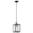 Kichler Lahden 17" 1 Lt Outdoor Pendant/Semi Flush, Black/Clear Seed - 59008BKT