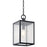 Kichler Lahden 17" 1 Lt Outdoor Pendant/Semi Flush, Black/Clear Seed